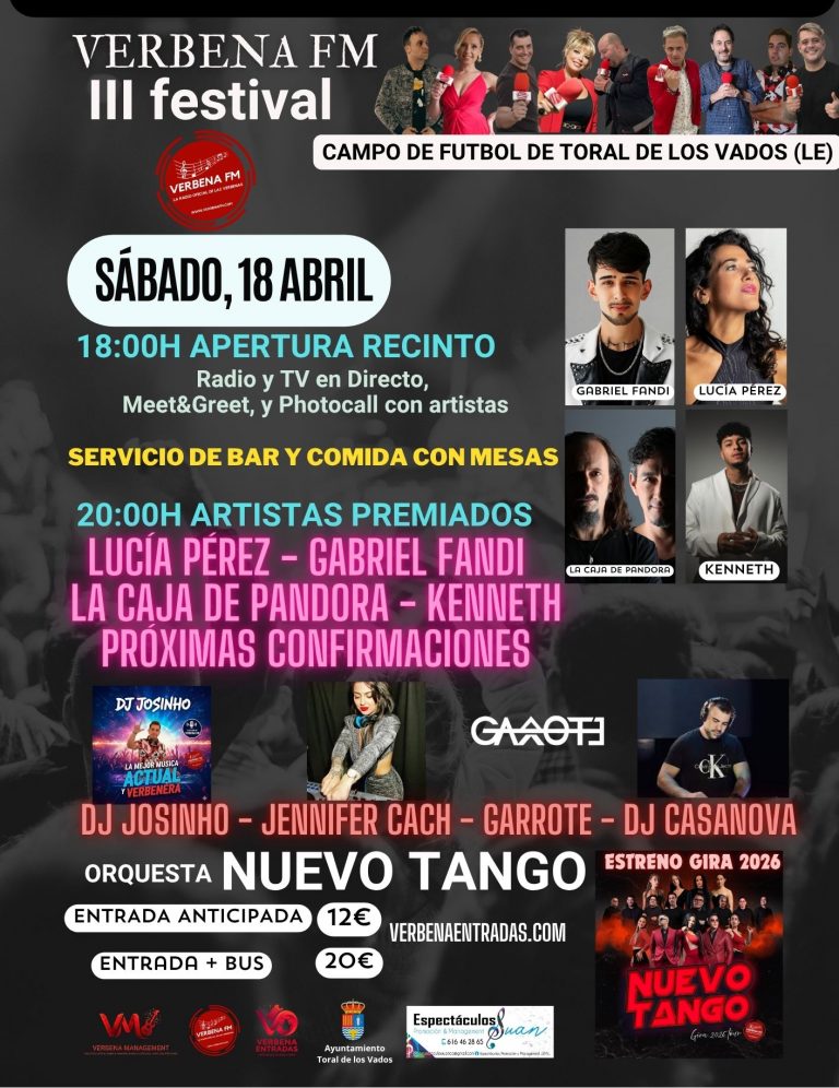 III Festival Oficial Verbena FM TORAL DE LOS VADOS (LE)